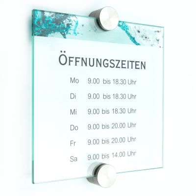 Türschild VITRUM Point 180/180/P2